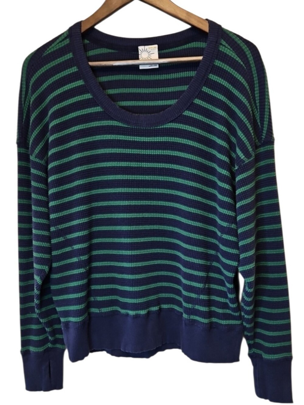 Offline By Aerie Womens  Striped Lightweight Pullover, Oversized, Size Small